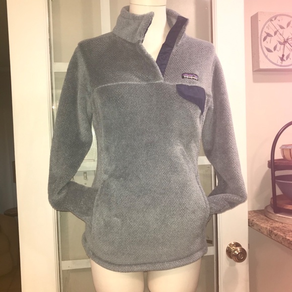 Patagonia shadow blue Re-tool snap T fleece pullover - Picture 3 of 16